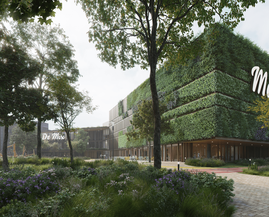 Groene complex met groene omgeving